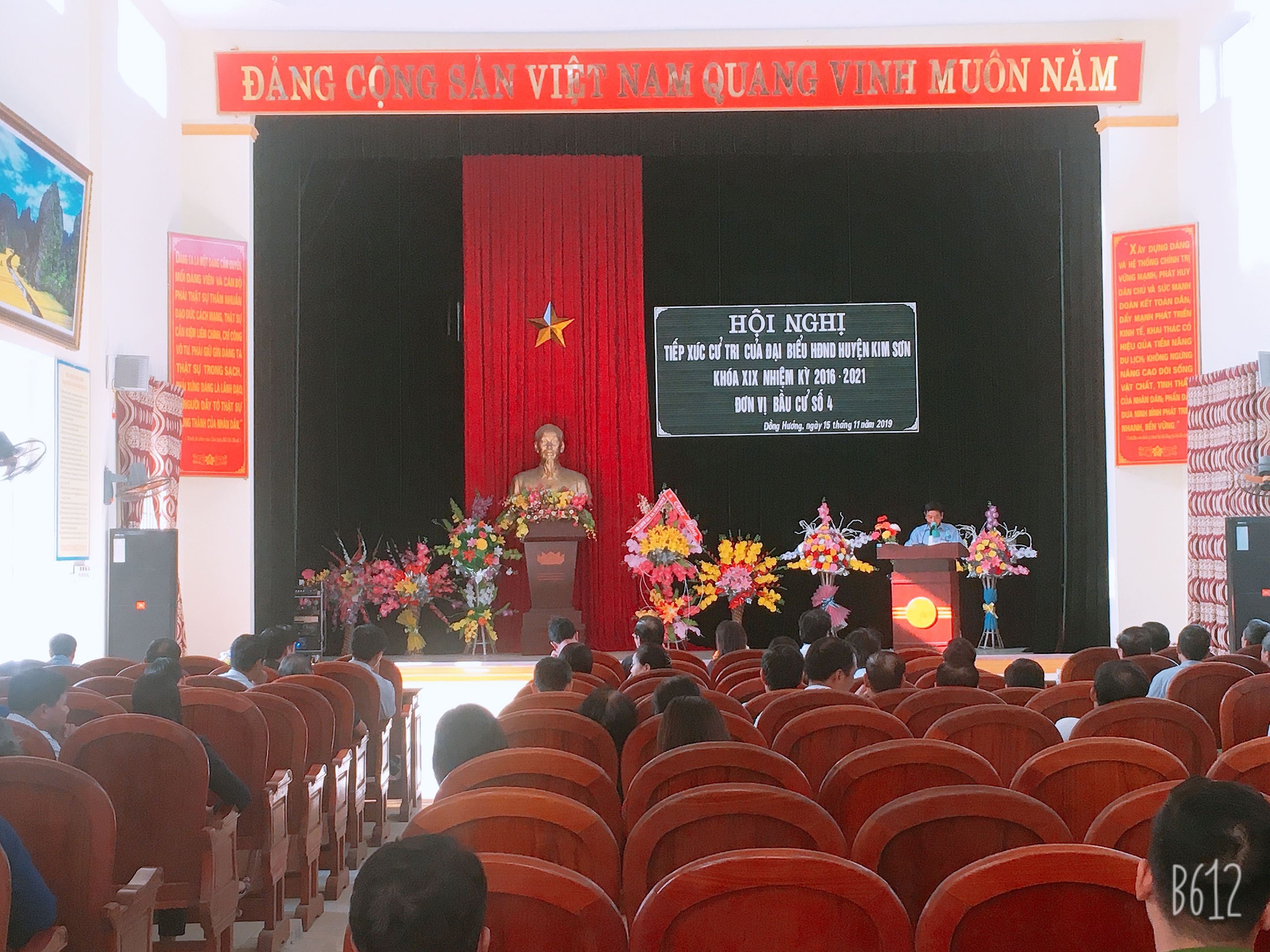 UBMTTQ xã Đồng Hướng tổ chức hội nghị tiếp xúc cử tri trước kỳ họp thứ 12 HĐND huyện Kim Sơn khóa 14